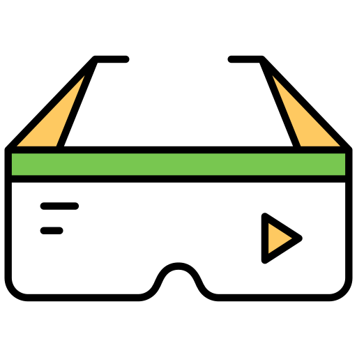 Smart Glasses Generic Outline Color Icon