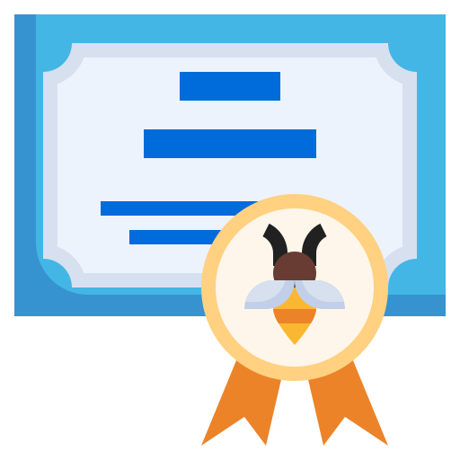 certificado icono gratis