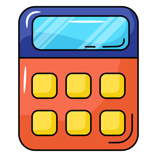 Calculator Generic Thin Outline Color icon