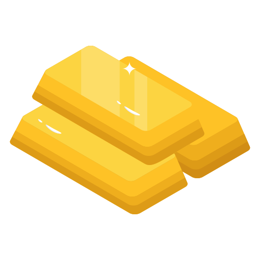 Gold Bars Generic Isometric icon