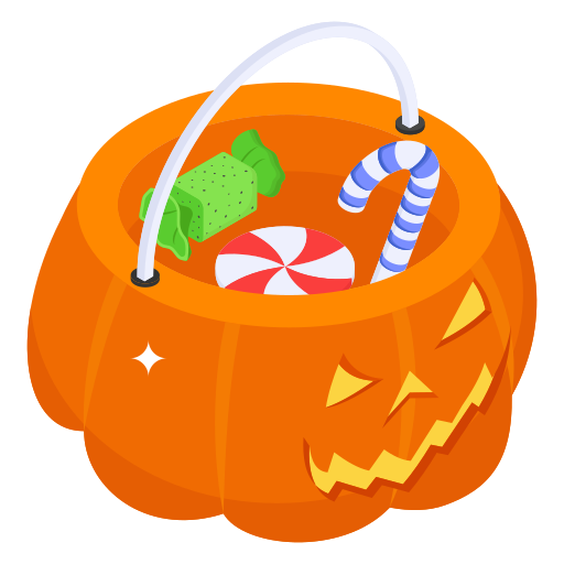 dulce de halloween icono gratis