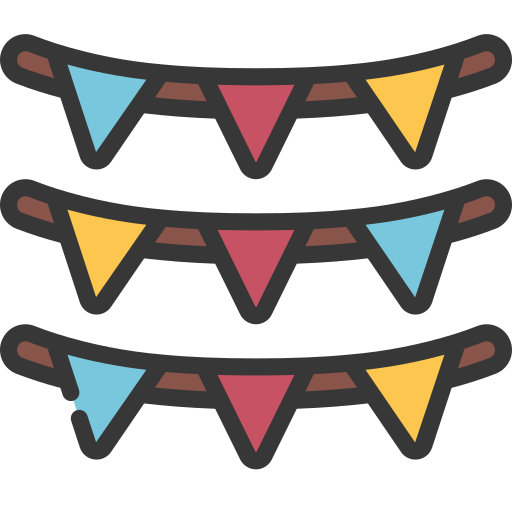 Bunting - Free birthday and party icons