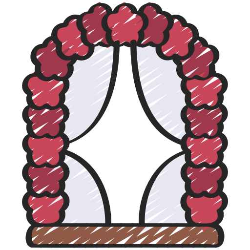 arco de boda icono gratis