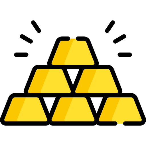 lingotes de ouro grátis ícone