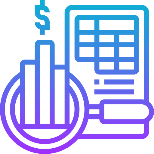 informe financiero icono gratis