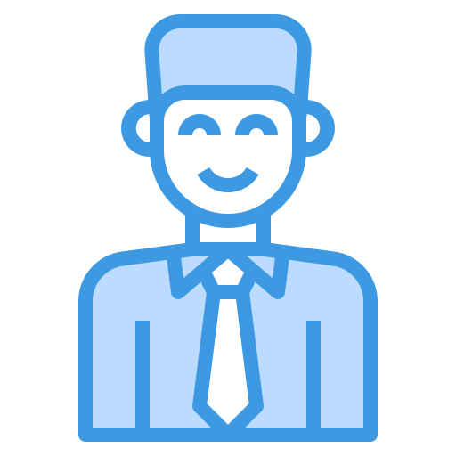 Businessman itim2101 Blue icon