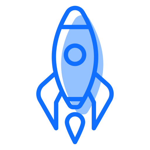 Spaceship Generic Blue icon