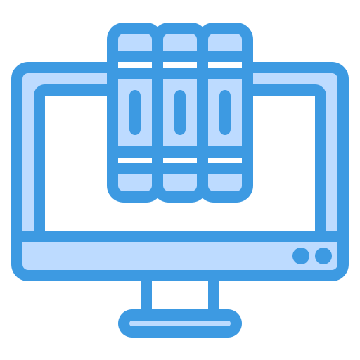 Digital library Generic Blue icon