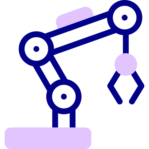 Robotic arm Detailed Mixed Lineal color icon