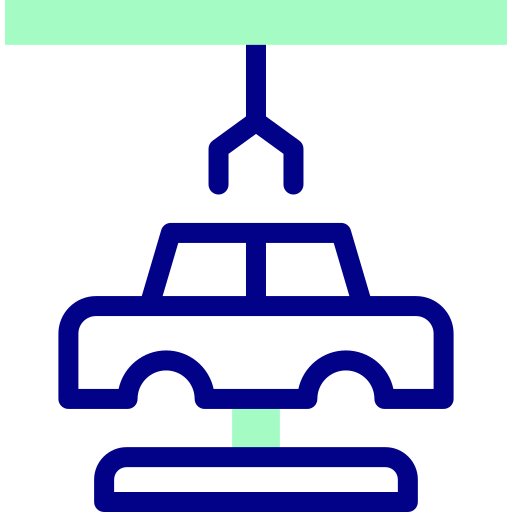 fabricación de automóviles icono gratis