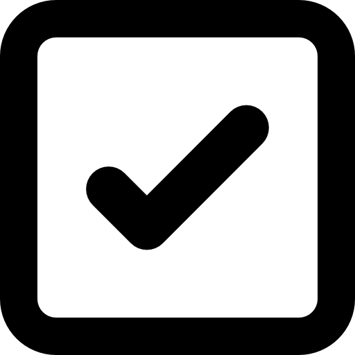 Check Box with Check sign  free icon