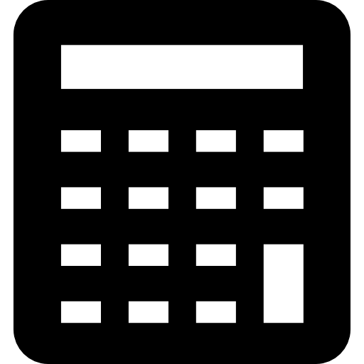 calculadora de matemáticas icono gratis