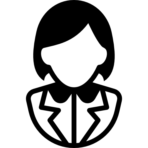 niña elegante icono gratis