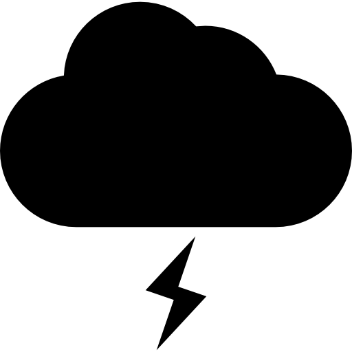 nube de tormenta de trueno icono gratis