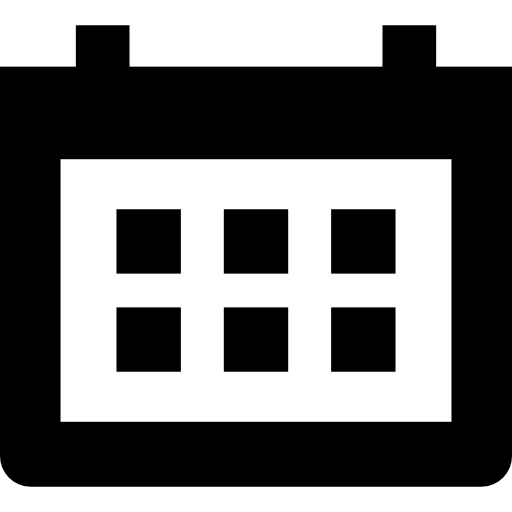 calendario mensual icono gratis