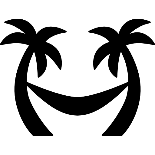 Palm Trees Hammock - free icon