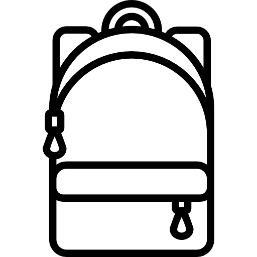 Children backpack - Free education icons