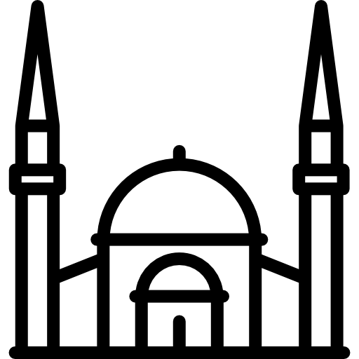 fachada de la mezquita icono gratis