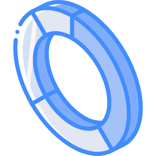 Analytics Basic Miscellany Blue icon