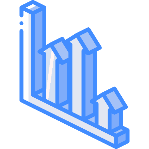 Analytics Basic Miscellany Blue icon