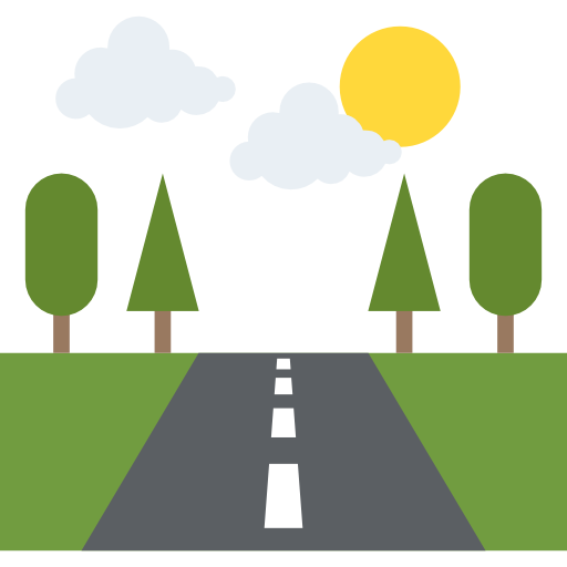 Crossing road icon flat style Royalty Free Vector Image