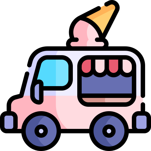 Ice cream truck - Free transportation icons