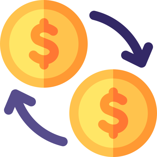 Money flow free icon Money flow free icon