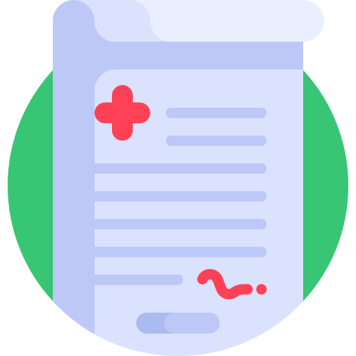 prescripción icono gratis