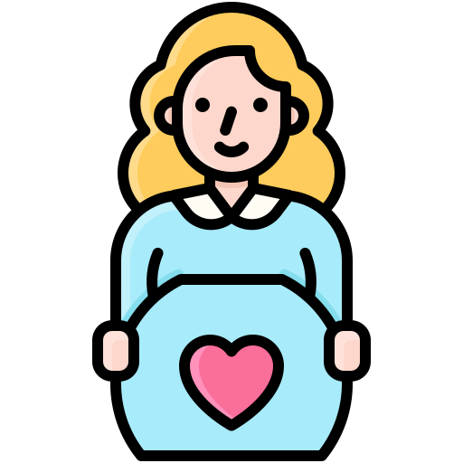 Pregnant Generic Outline Color icon