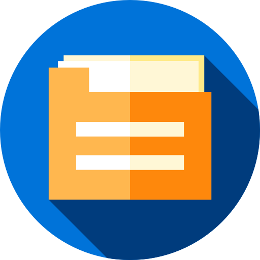 Folder Flat Circular Flat icon