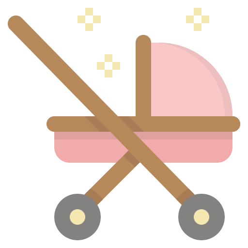 carrito de bebé icono gratis