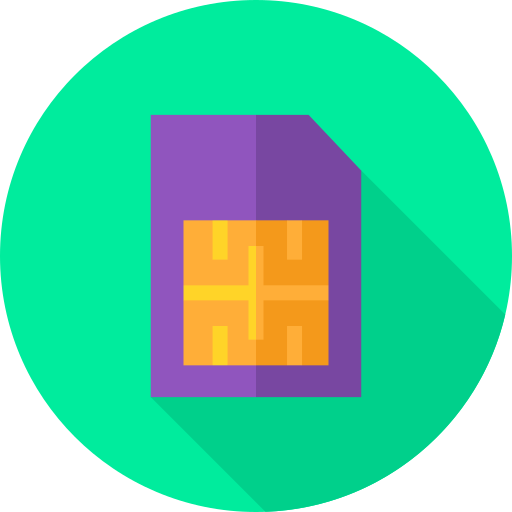 tarjeta sim icono gratis