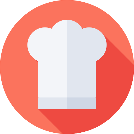 Chef hat Flat Circular Flat icon