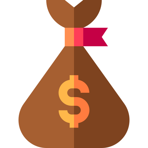 bolsa de dinero icono gratis