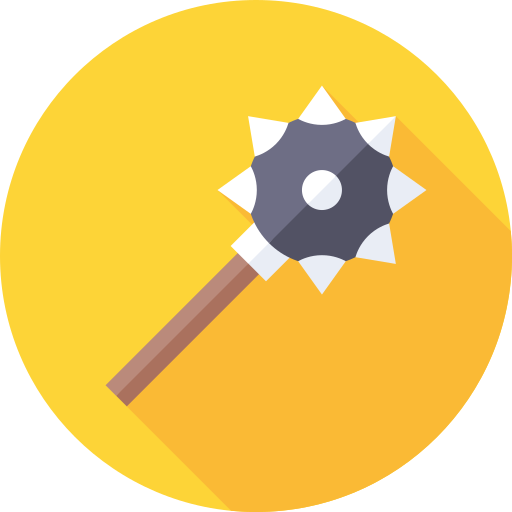 Mace Flat Circular Flat icon