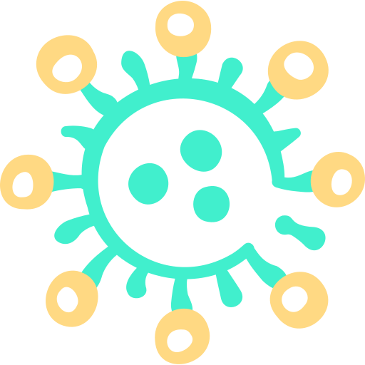 Virus Basic Hand Drawn Color icon