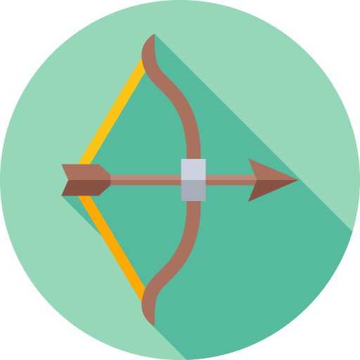 Bow Flat Circular Flat icon