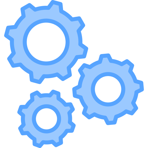 Blue Gear PNG Transparent Images Free Download