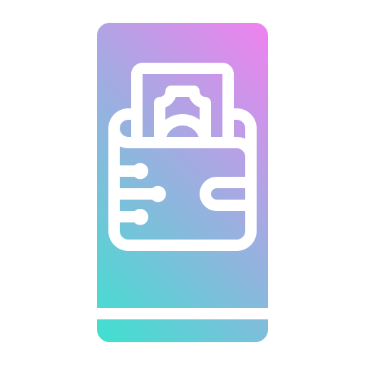 monedero electrónico icono gratis