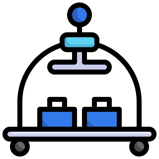 carrito de equipaje icono gratis