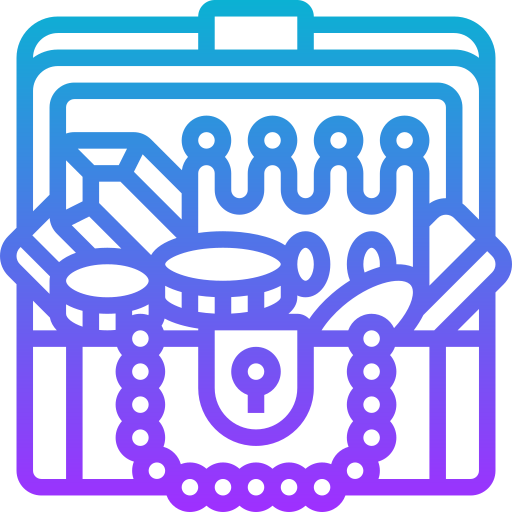 cofre del tesoro icono gratis