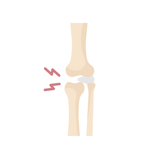 articulación de la rodilla icono gratis