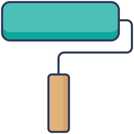 rodillo icono gratis