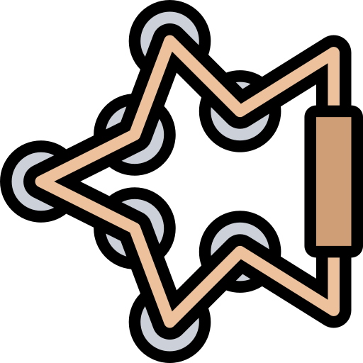 pandereta icono gratis