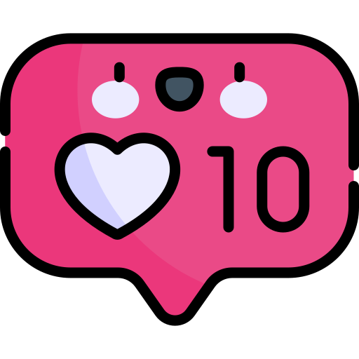 me gusta el corazón de instagram icono gratis