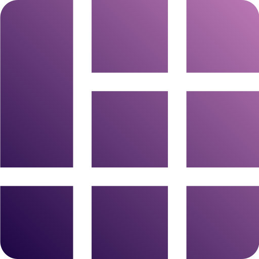 Grid Generic Flat Gradient icon