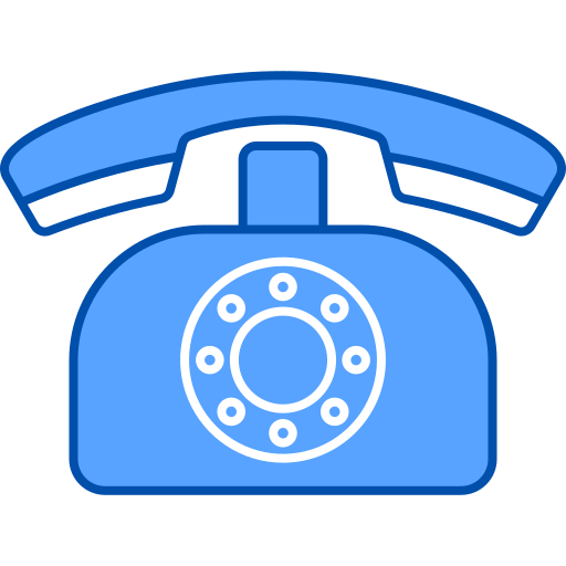 Telephone Generic Blue icon