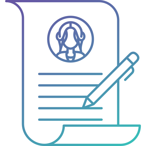 biografía icono gratis