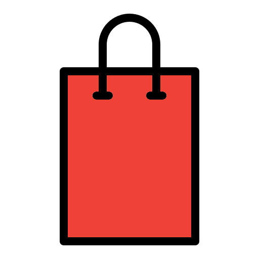 Shopping bag Generic Outline Color icon