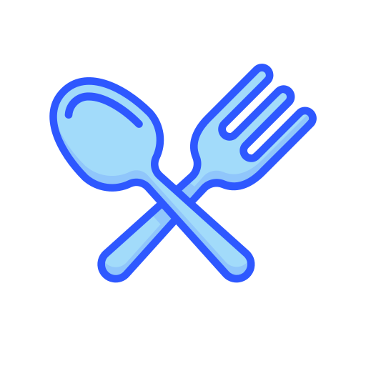 Cutlery Generic Blue icon